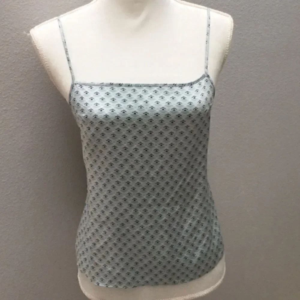 Victoria’s Secret Satin Camisole XSmall. Green print